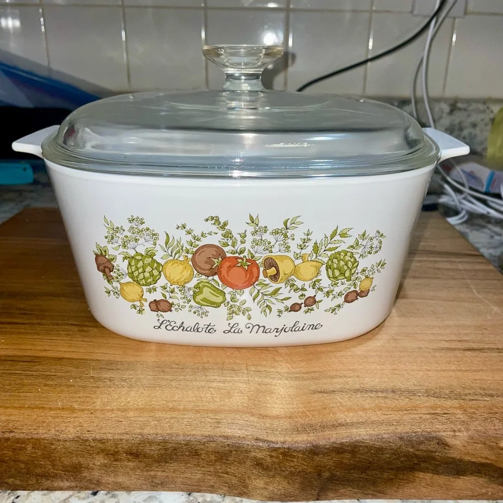VINTAGE 3 QUART CORNINGWARE L’ECHALOTO LA MARJOLAINE A-3-B. - Picture 7 of 10